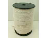 Cadarço 100% Algodão - Espinha de Peixe - CRU - 10 mm - 50 metros